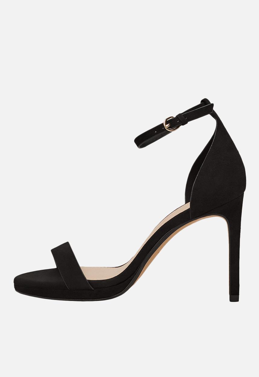 MANGO - Ankle-cuff Heels Black
