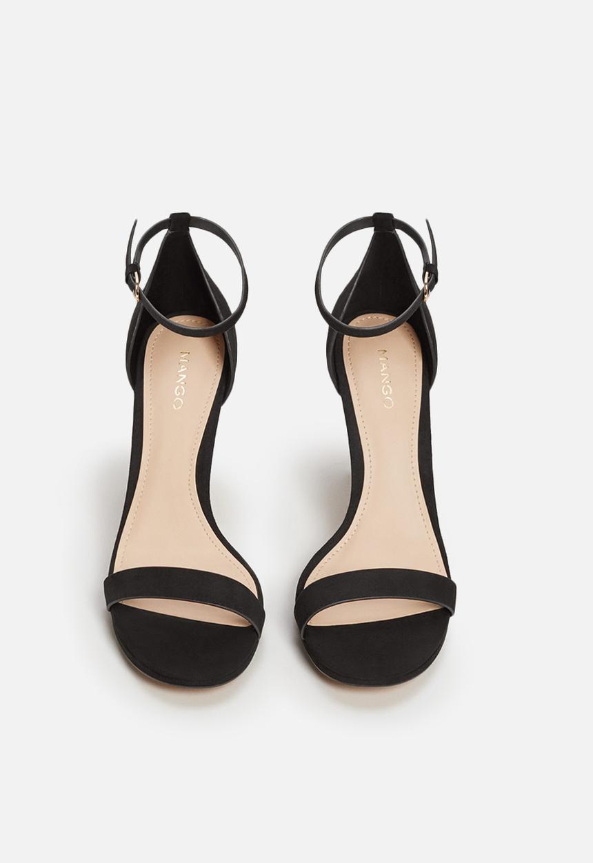 MANGO - Ankle-cuff Heels Black
