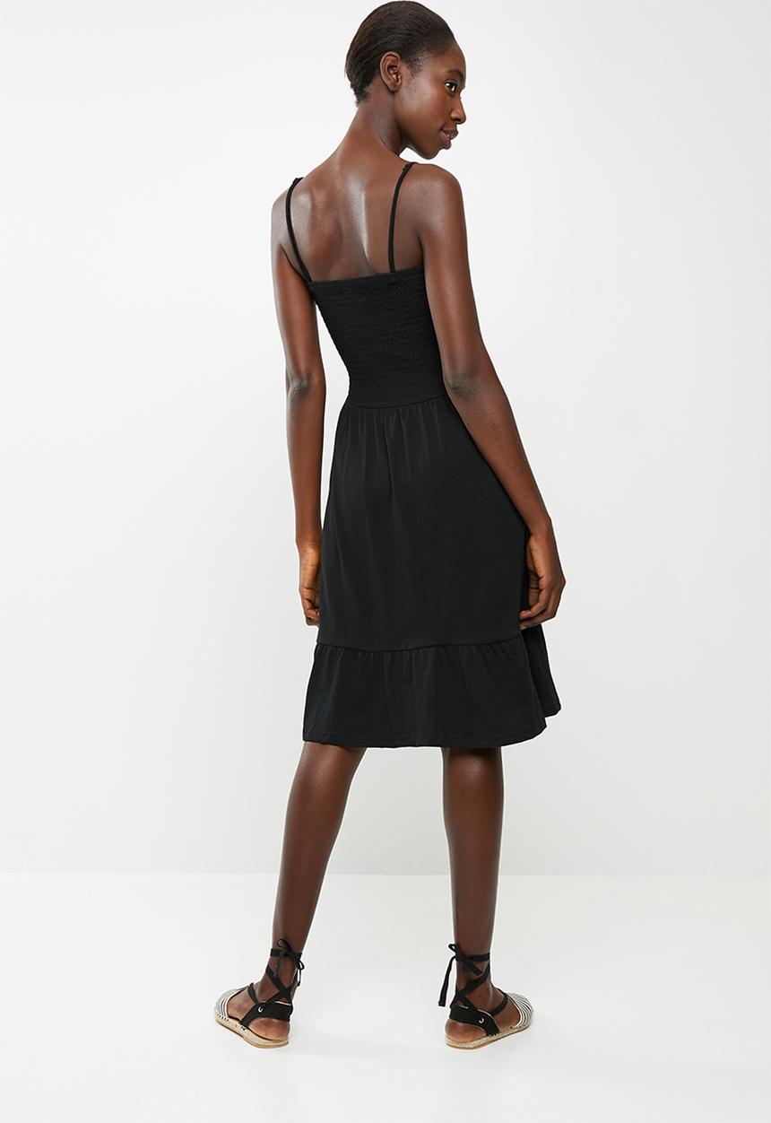 edit - Multi-wear strap dress - black
