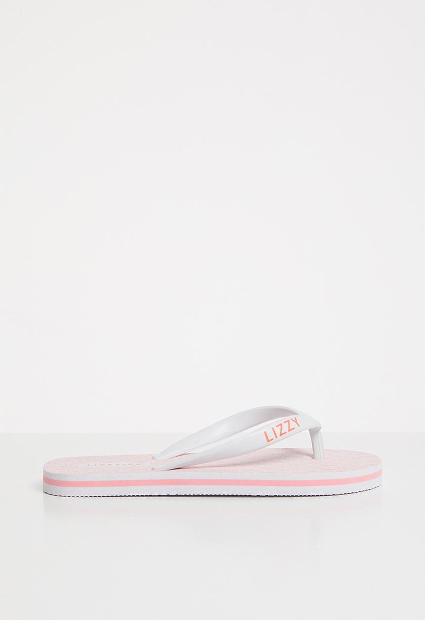 Lizzy - Odeletta flip flop - pink & white 