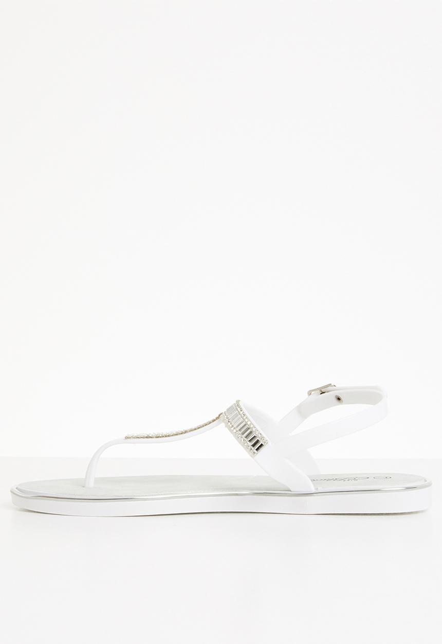 Miss Black - Cadence thong sandals - white
