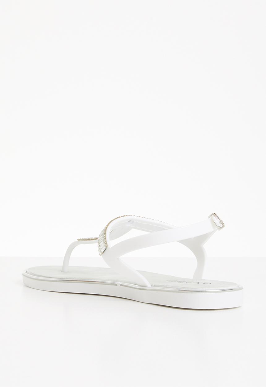 Miss Black - Cadence thong sandals - white