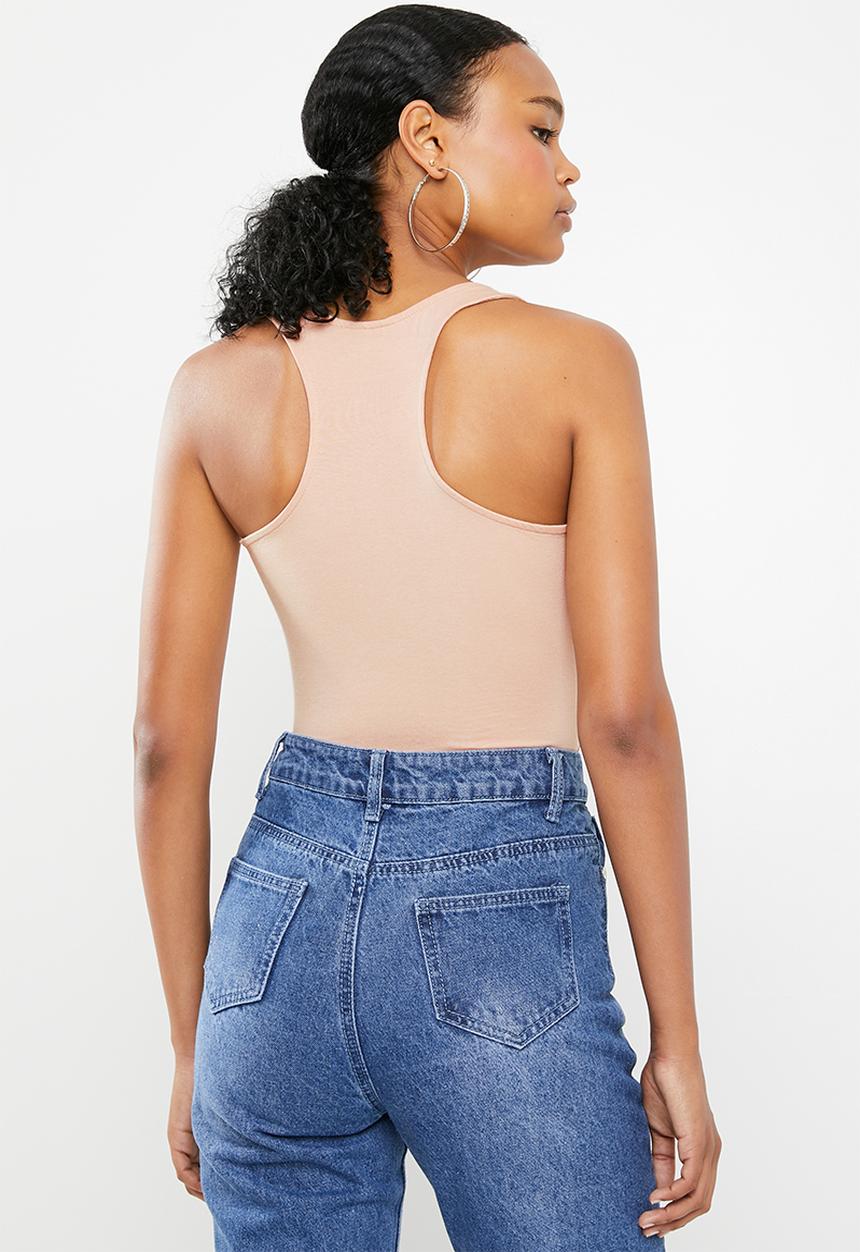 GUESS - Guess racer-back tank top - peach 