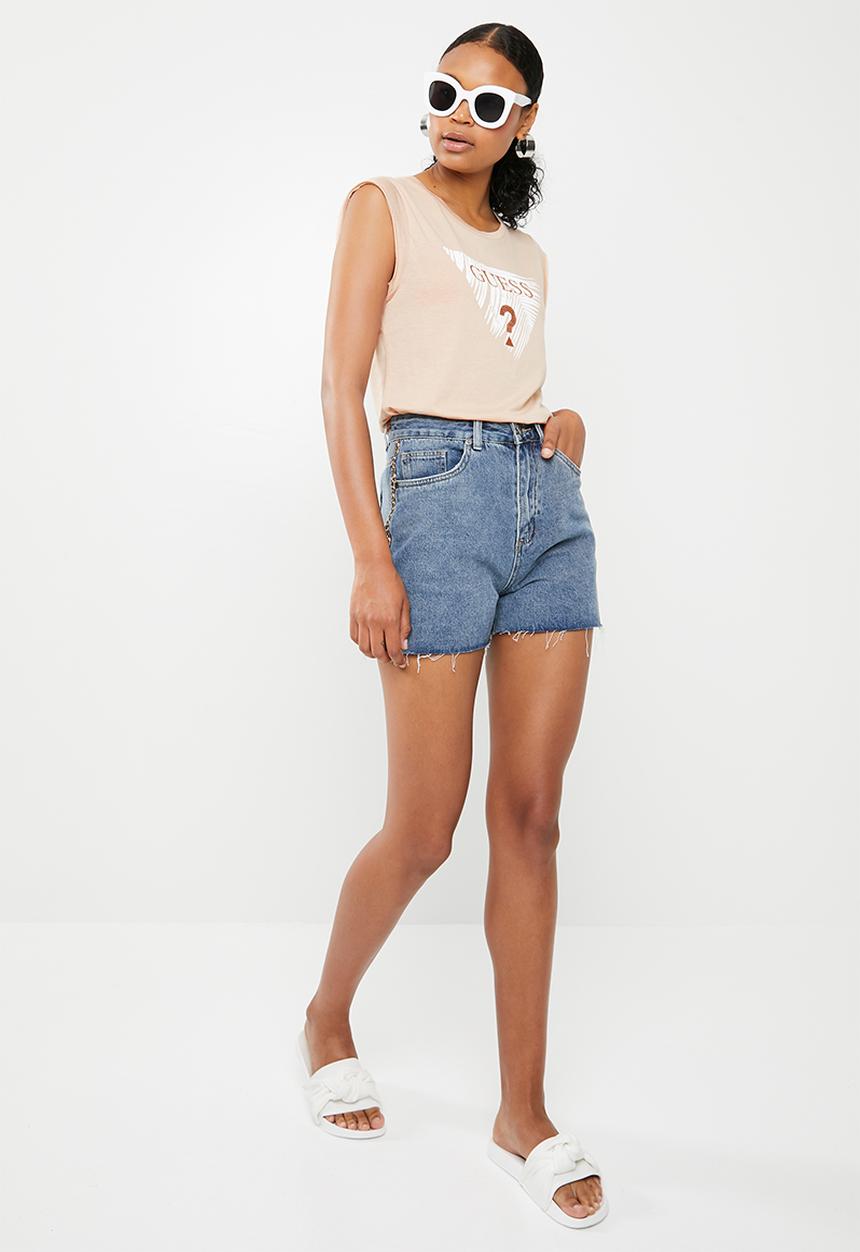 GUESS - Guess palm tree tee - peach 