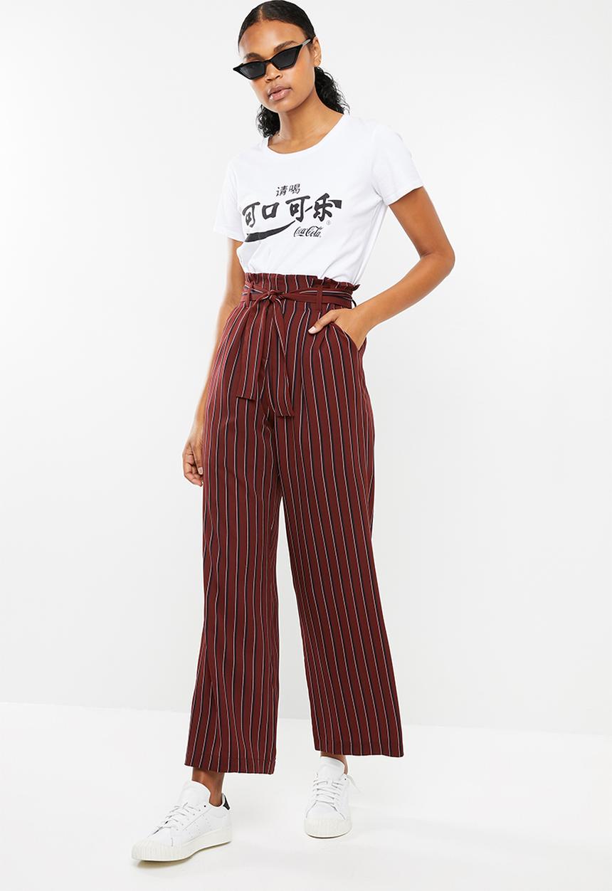 Superbalist - Wide leg paperbag pants - multi