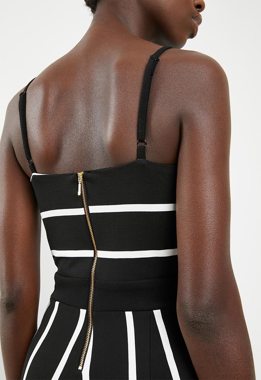 SISSY BOY - Stripe jumpsuit - black & white