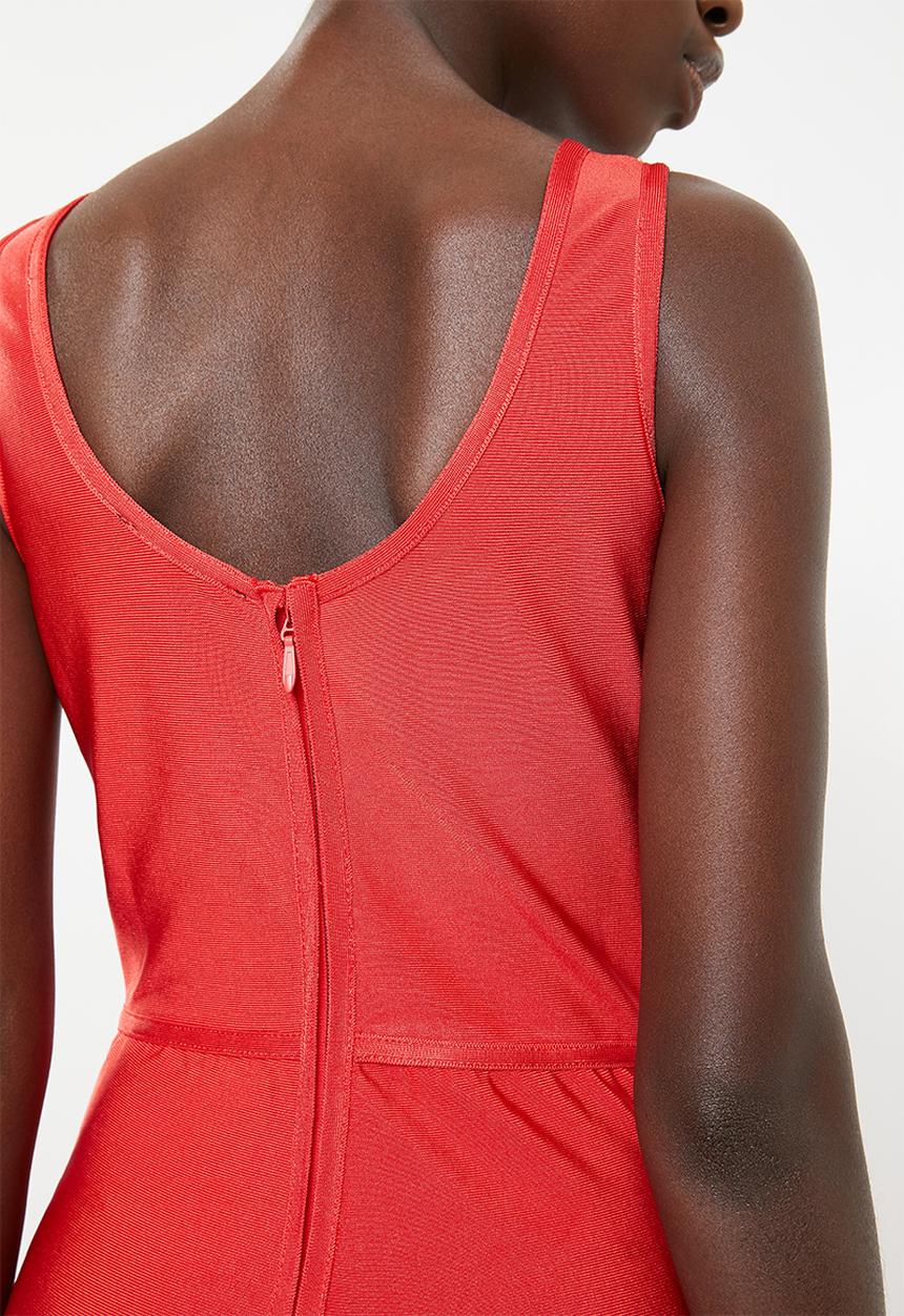 SISSY BOY - Front lace up detailed jumpsuit - red