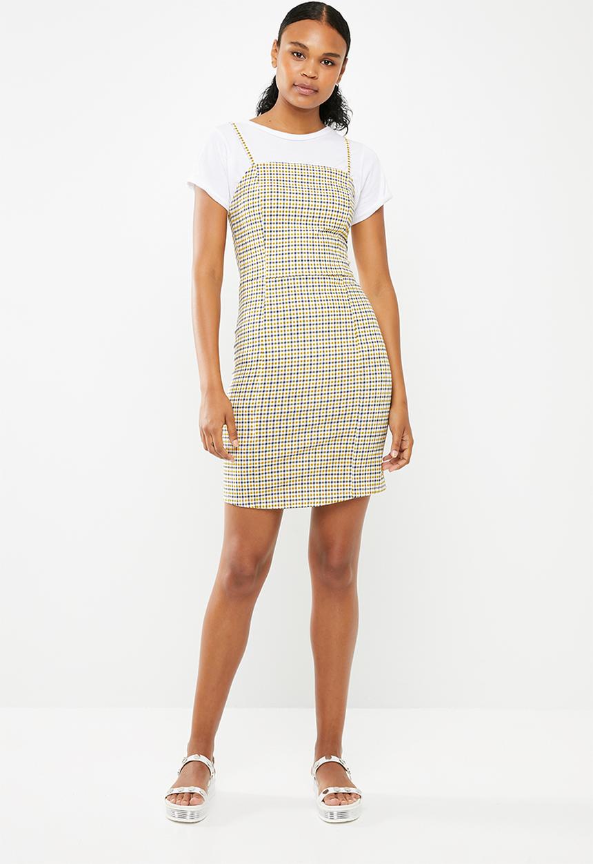 Superbalist - Check bodycon dress - multi