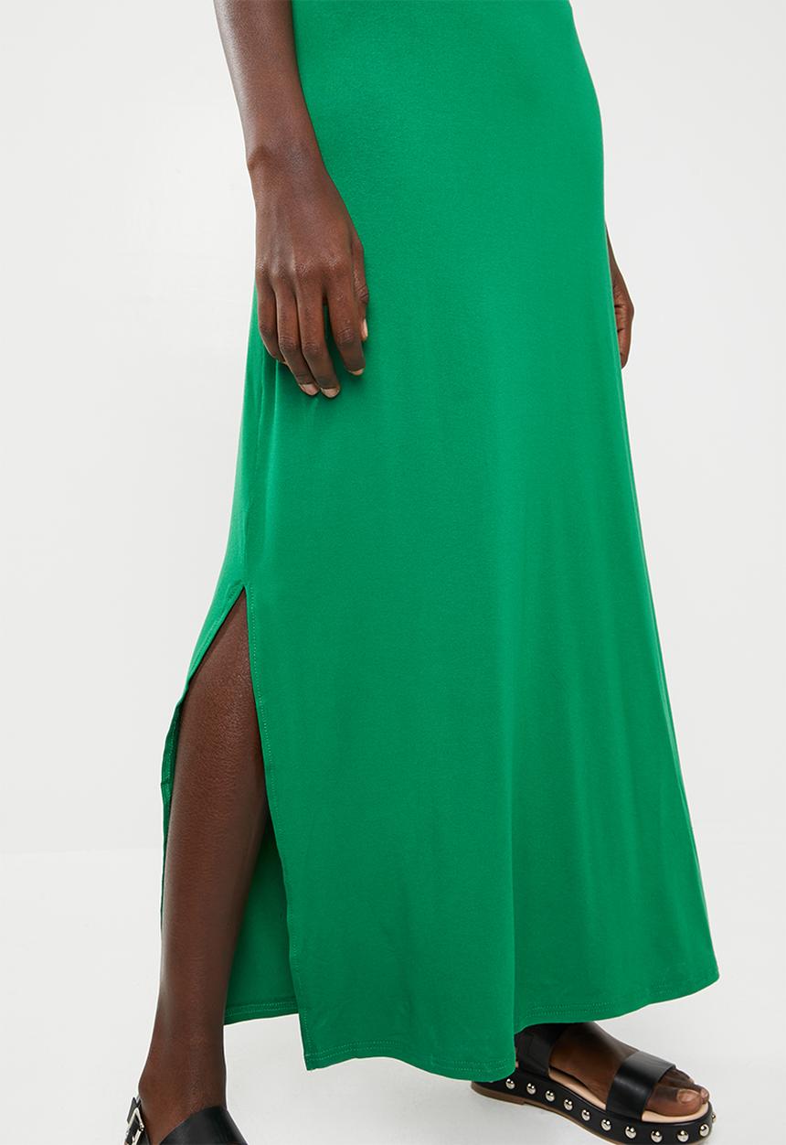 c(inch) - Strap detail maxi dress - green
