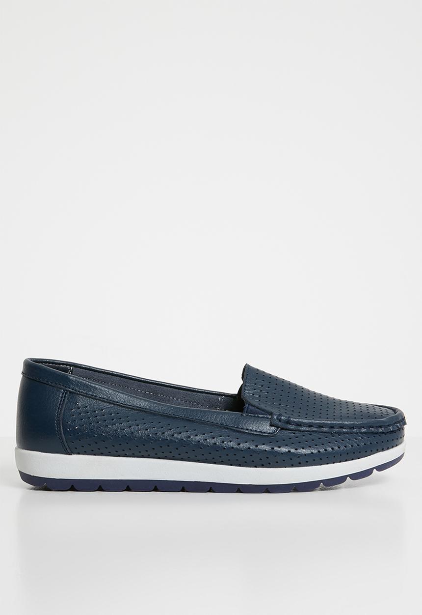 edit - Leather loafers - navy