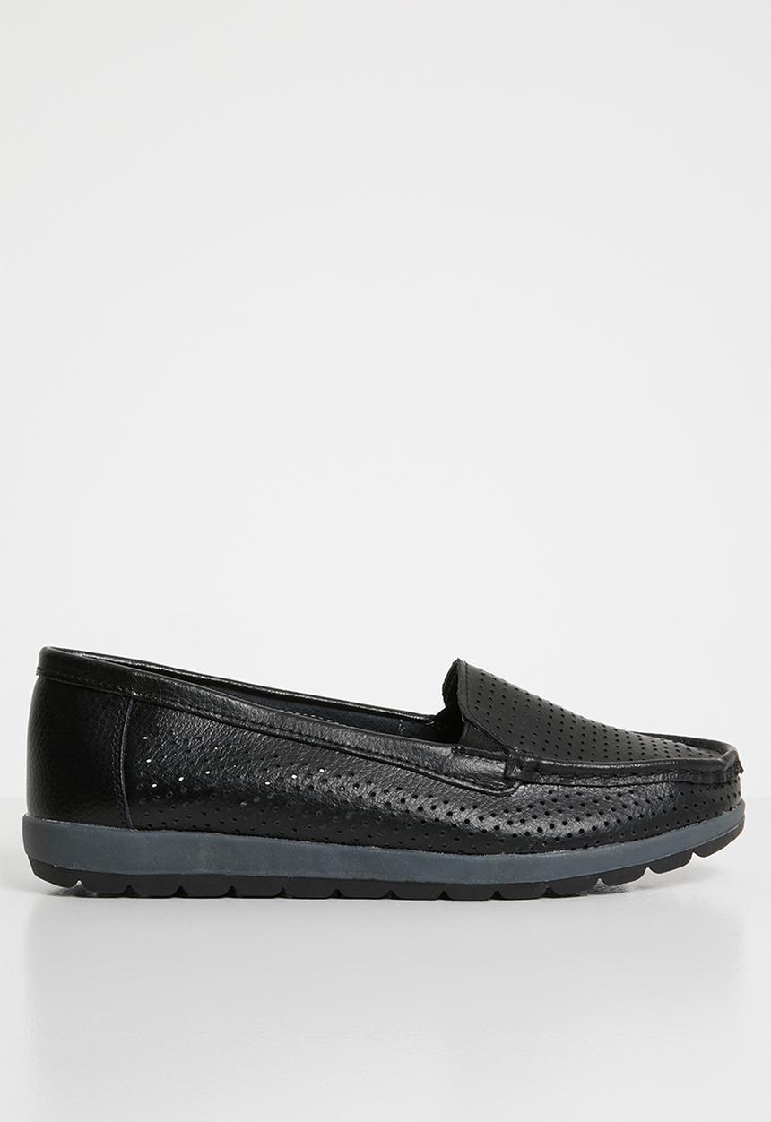 edit - Leather loafers - black