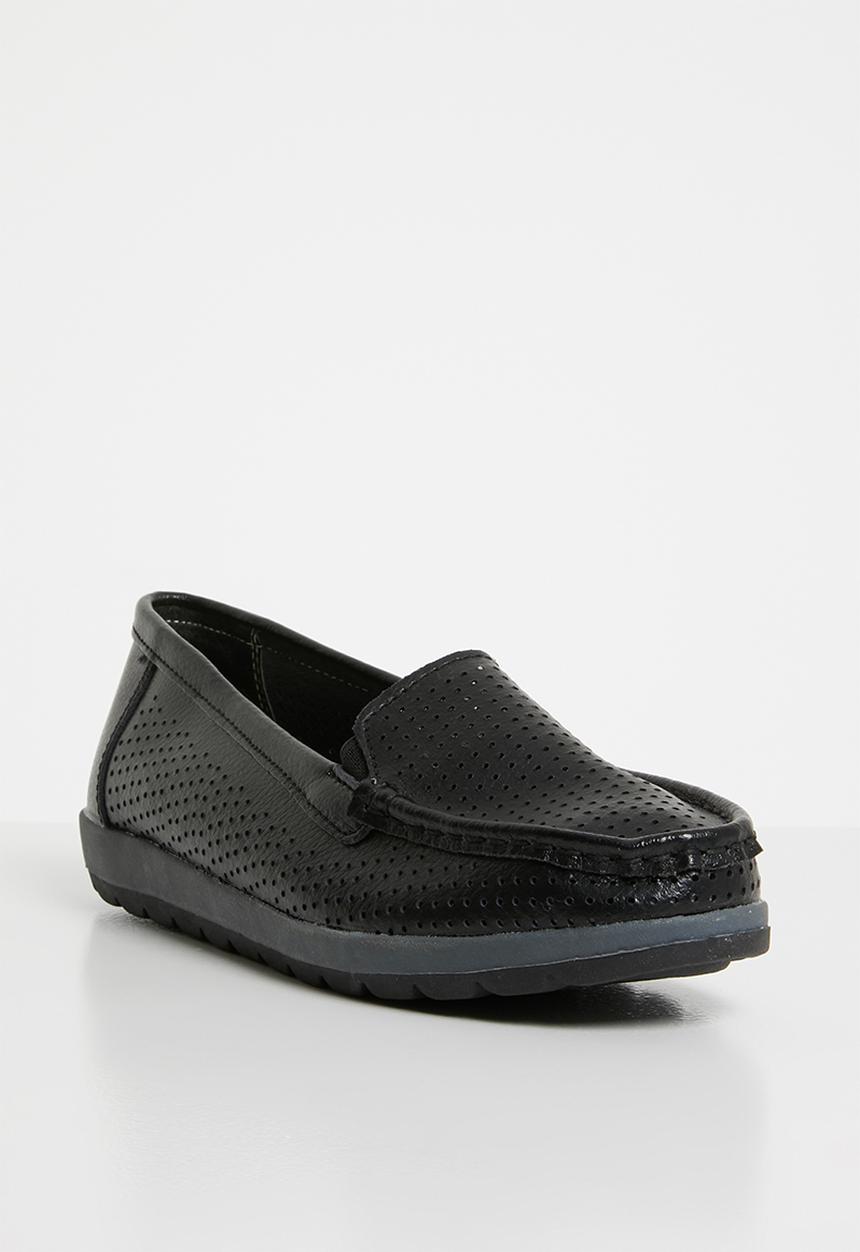 edit - Leather loafers - black