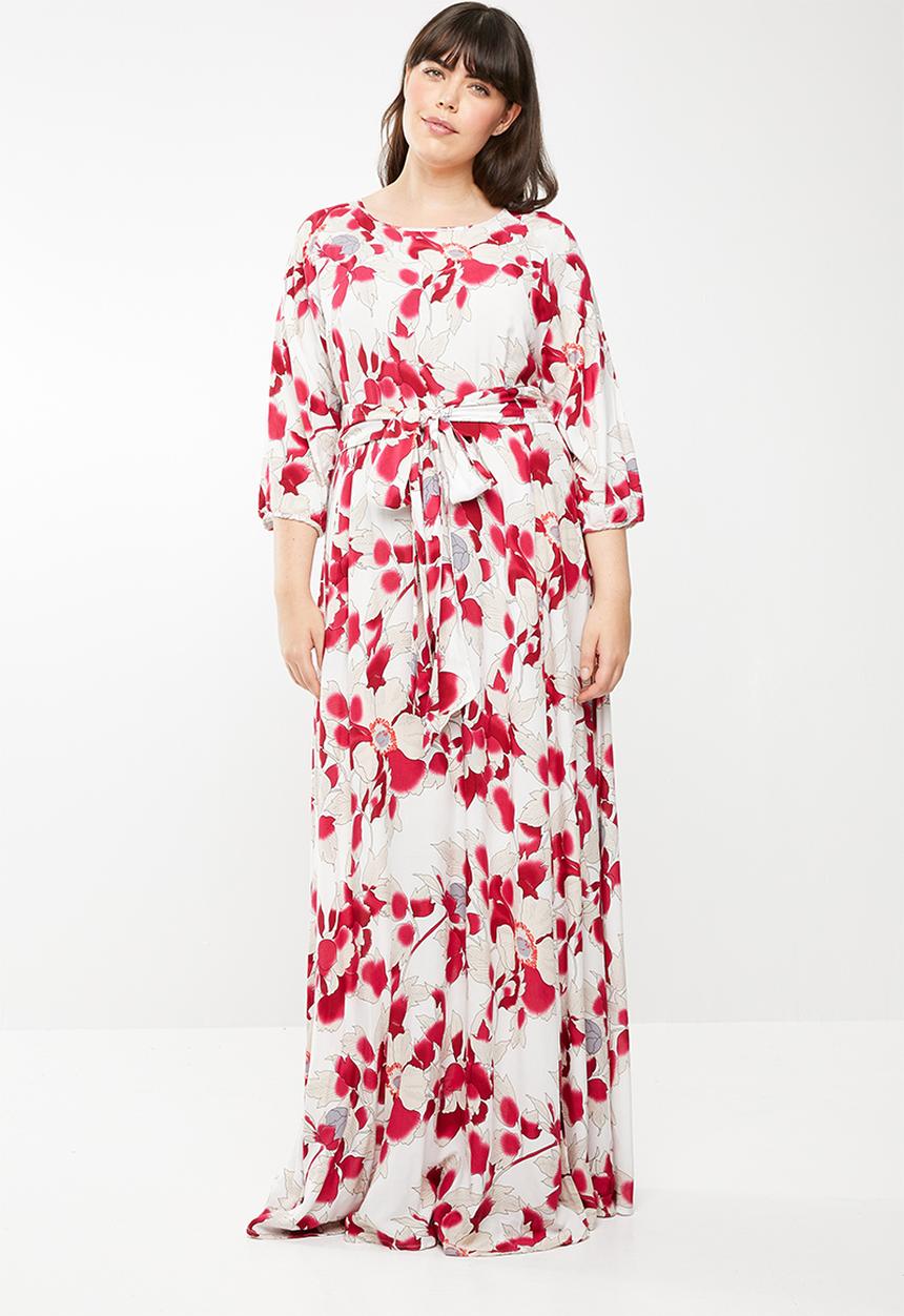 AMANDA LAIRD CHERRY - Elisa belted maxi dress - multi