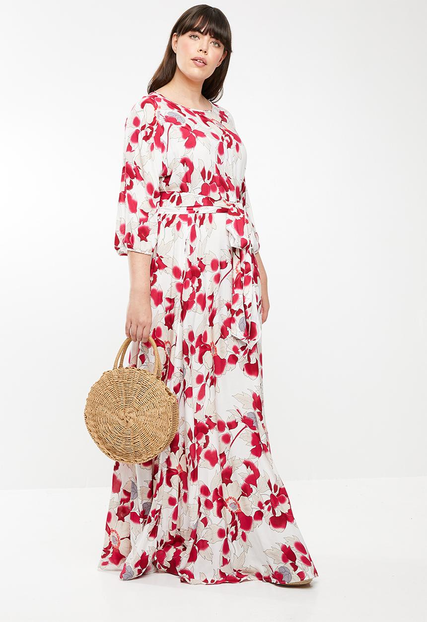AMANDA LAIRD CHERRY - Elisa belted maxi dress - multi