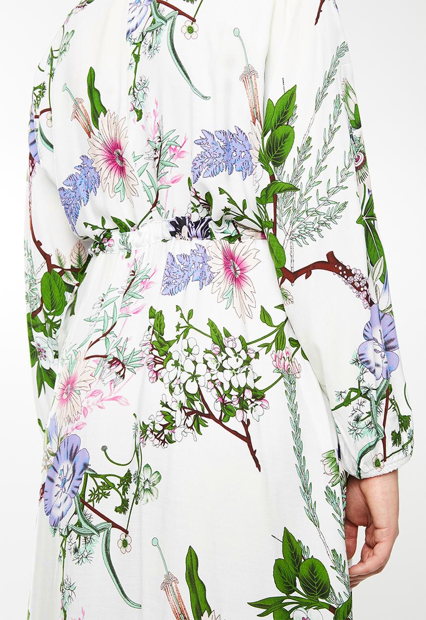 AMANDA LAIRD CHERRY - Eleonora draw front maxi dress - multi
