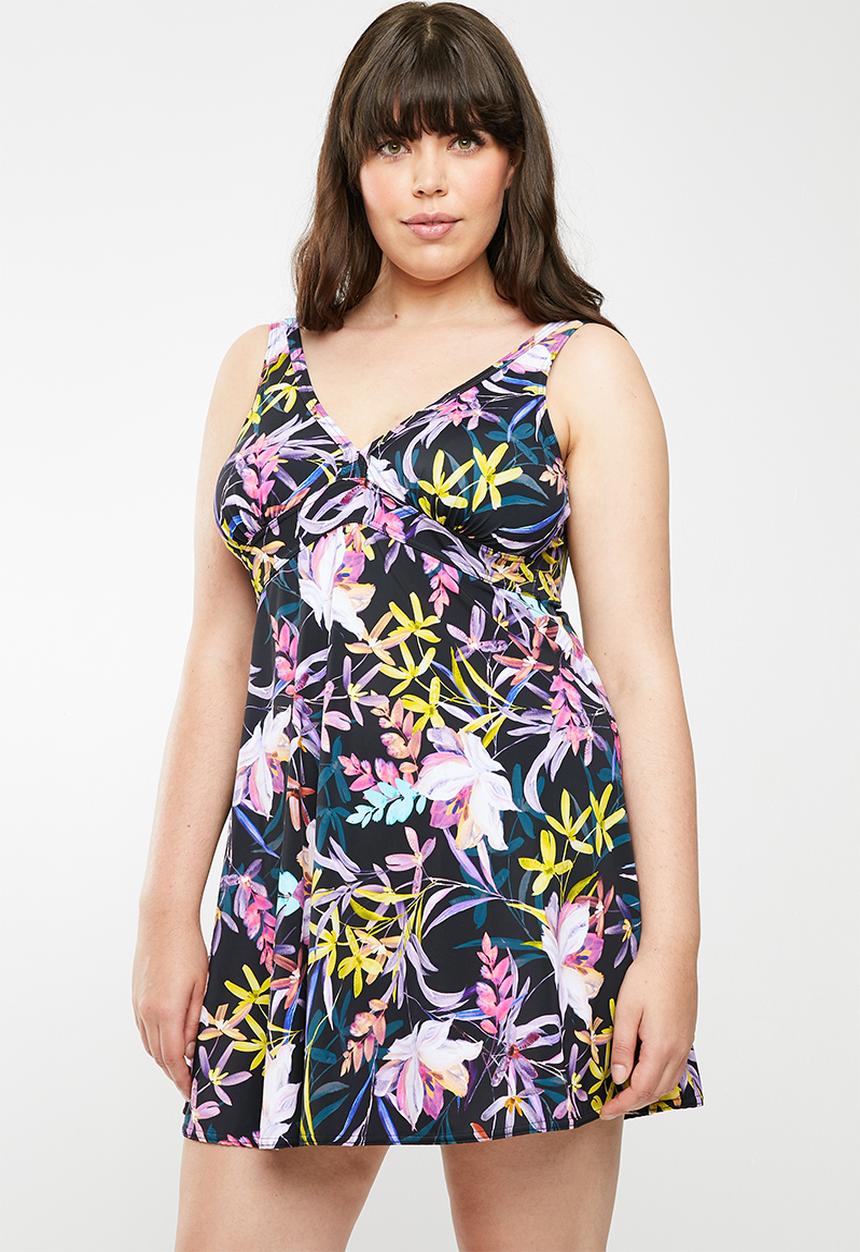 Lithe - Babydoll swim dress - multi