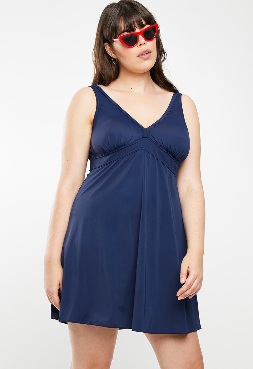 Lithe - Babydoll swim dress - navy