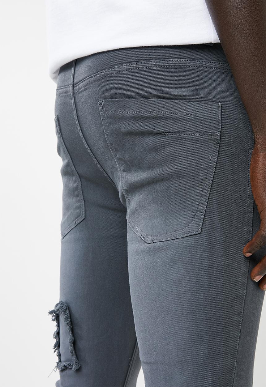 STYLE REPUBLIC - Jabu patch skinny jean - grey
