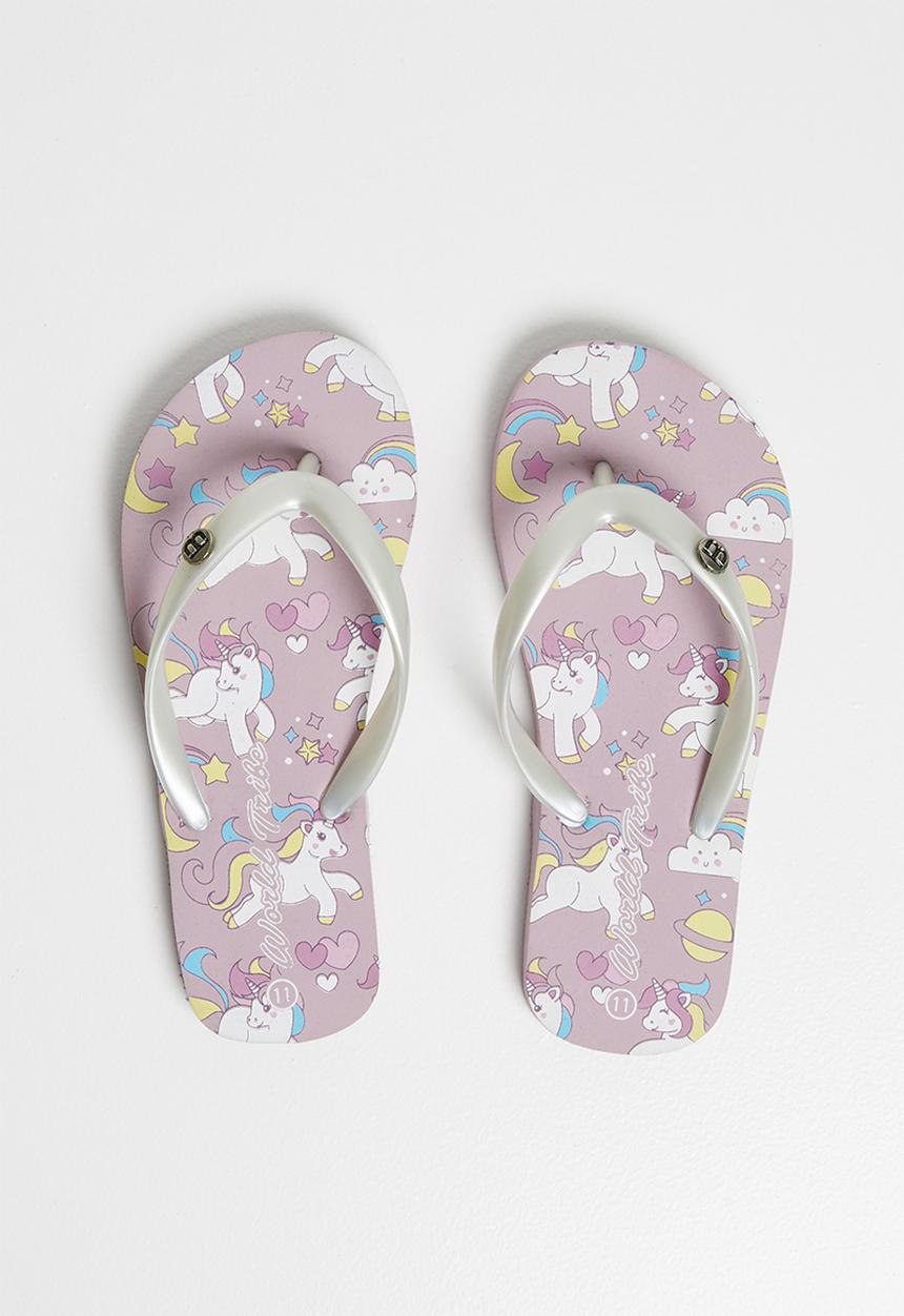 World Tribe - Starlight flip flops pale - purple