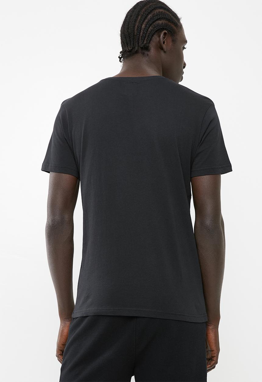 KAPPA - Authentic estessi slim tee - black & red
