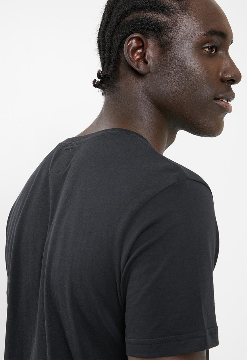 KAPPA - Authentic estessi slim tee - black & red