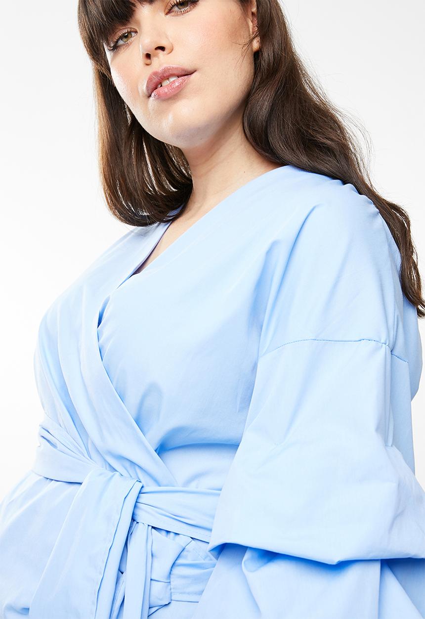 STYLE REPUBLIC PLUS - Wrap blouse - blue