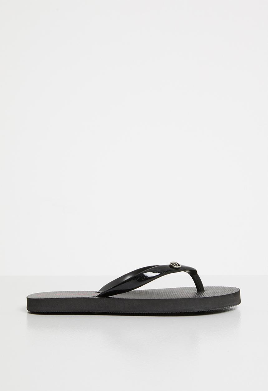 World Tribe - Little treasure flip flops - black