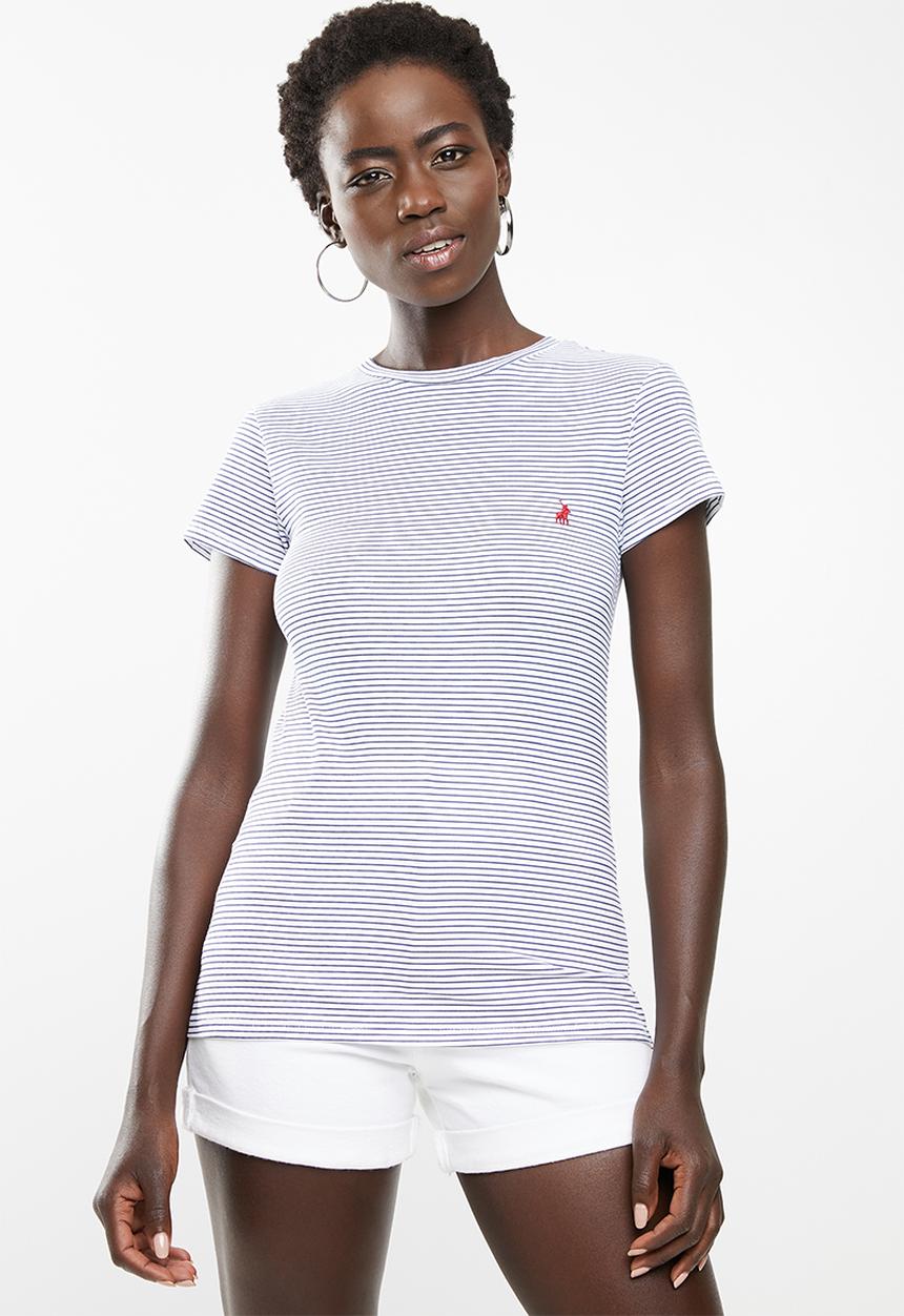 POLO - Nina stripe tee - navy