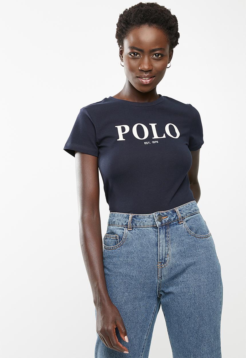 POLO - Zoe printed tee - navy