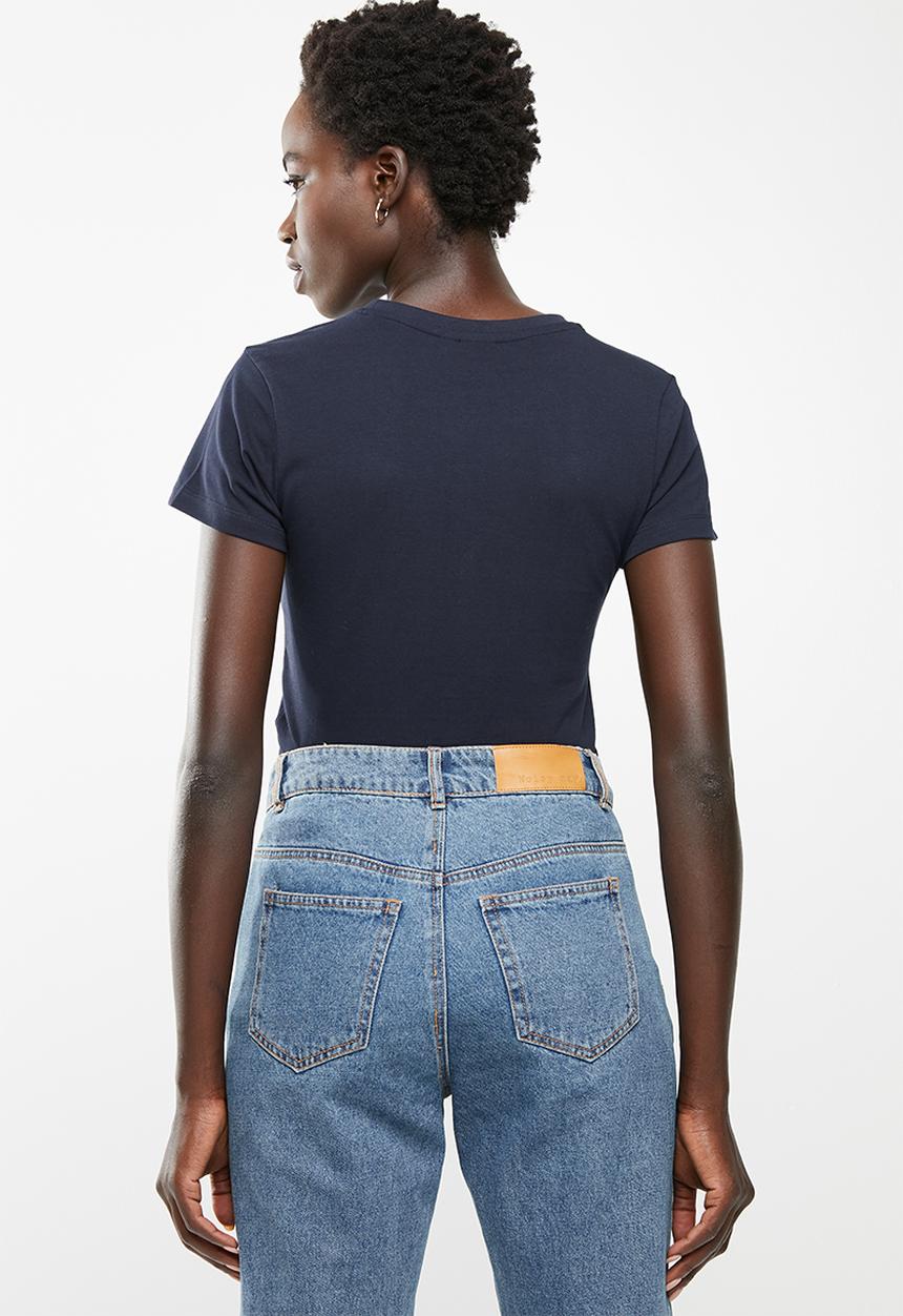 POLO - Zoe printed tee - navy