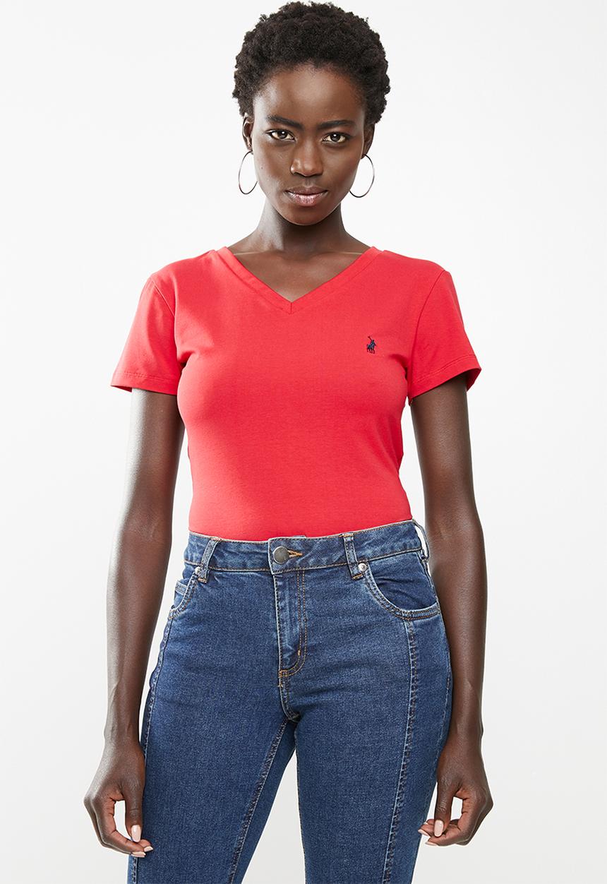 POLO - Kelly short sleeve stretch tee - red