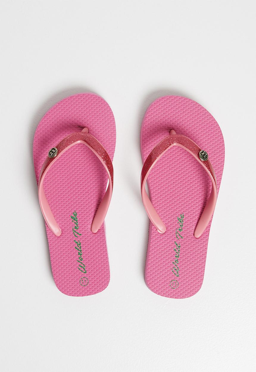 World Tribe - Little treasure flip flops - pink