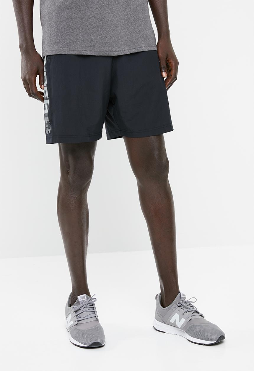 Under Armour - Woven graphic wood mark short - black 