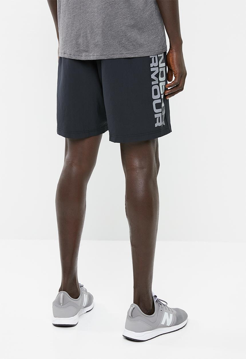 Under Armour - Woven graphic wood mark short - black 