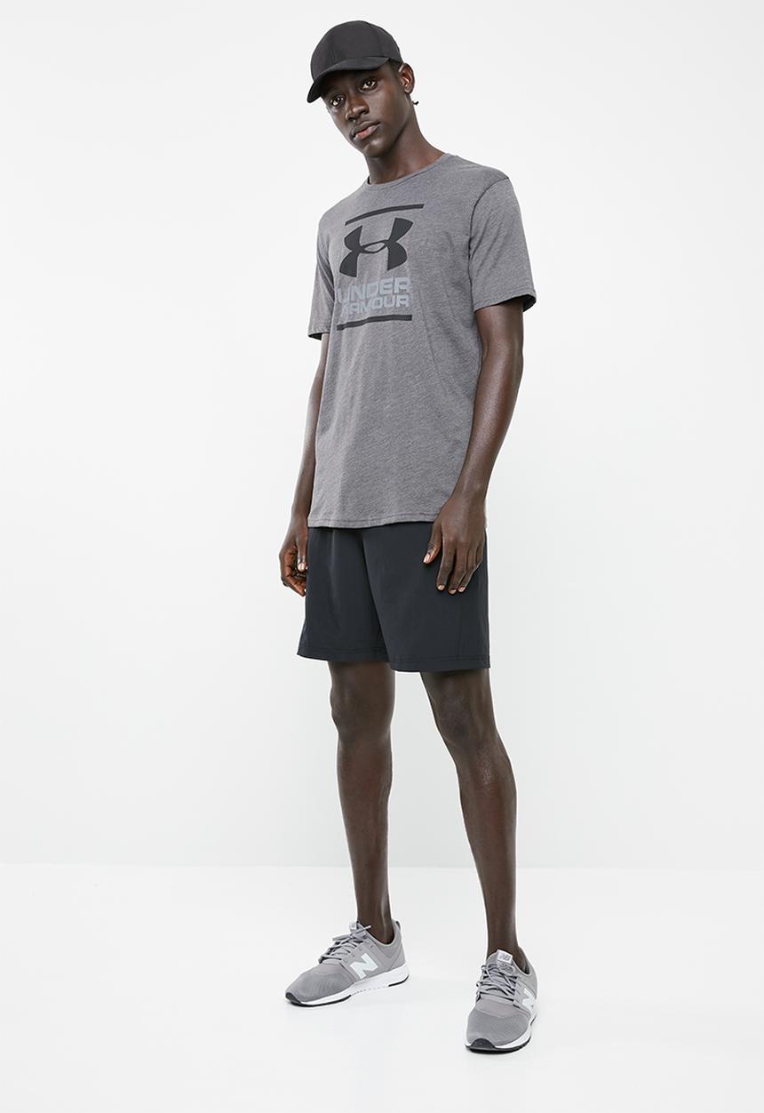 Under Armour - Woven graphic wood mark short - black 