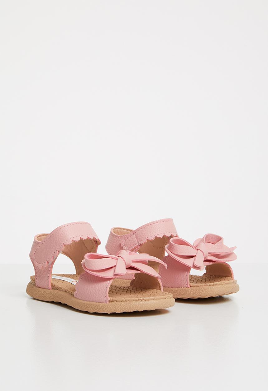 Pop Candy - Bow detailed sandal - mid pink
