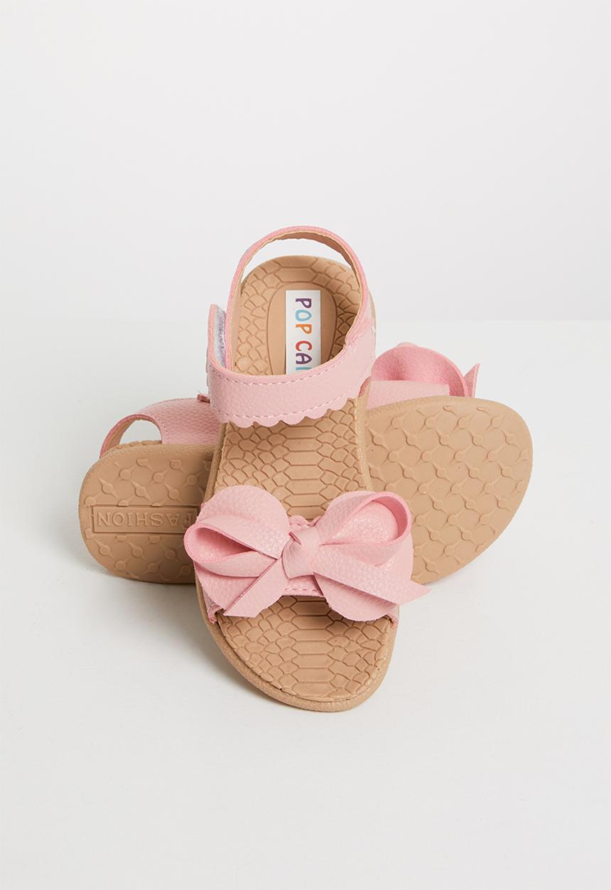 Pop Candy - Bow detailed sandal - mid pink