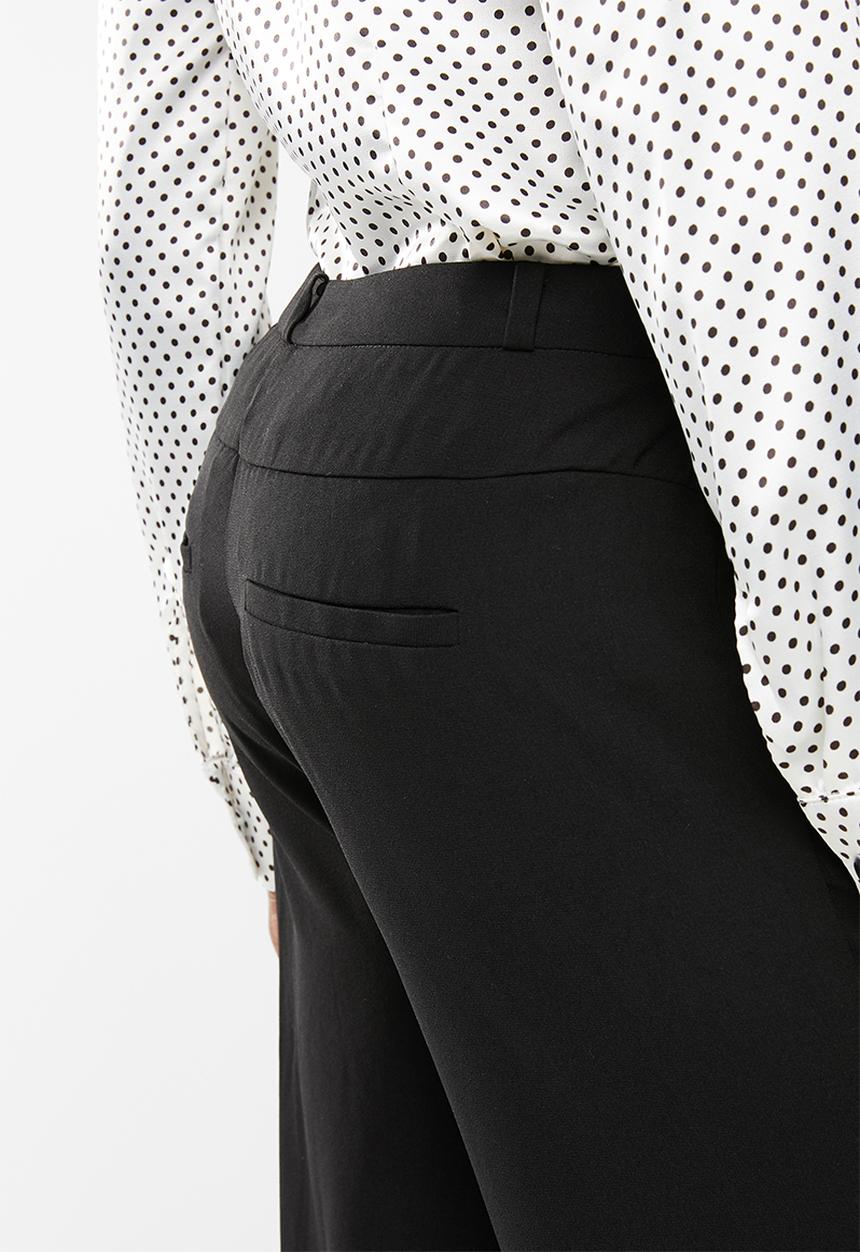 edit - Wide leg pants - black