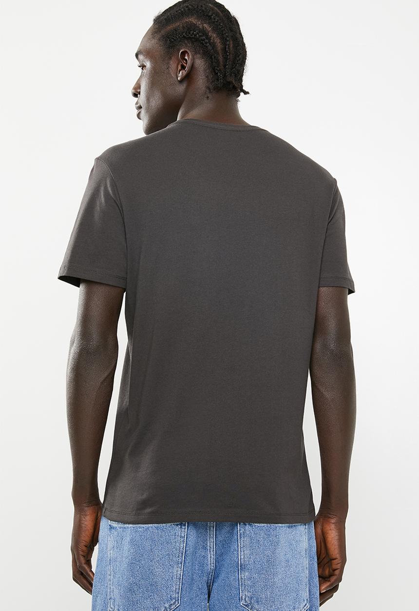 GUESS - Guess Los Angeles eagle tee - charcoal