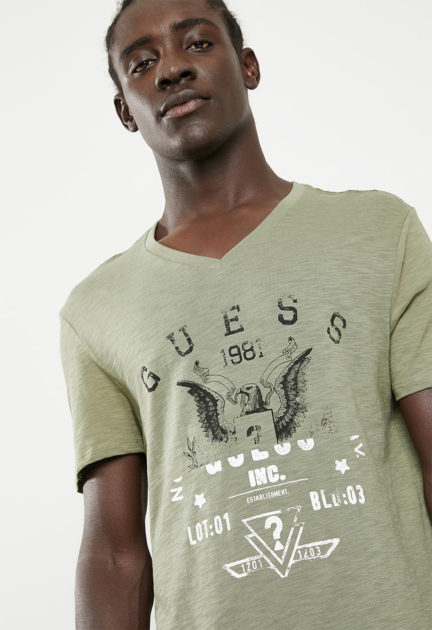 GUESS - Guess man rep tee - green