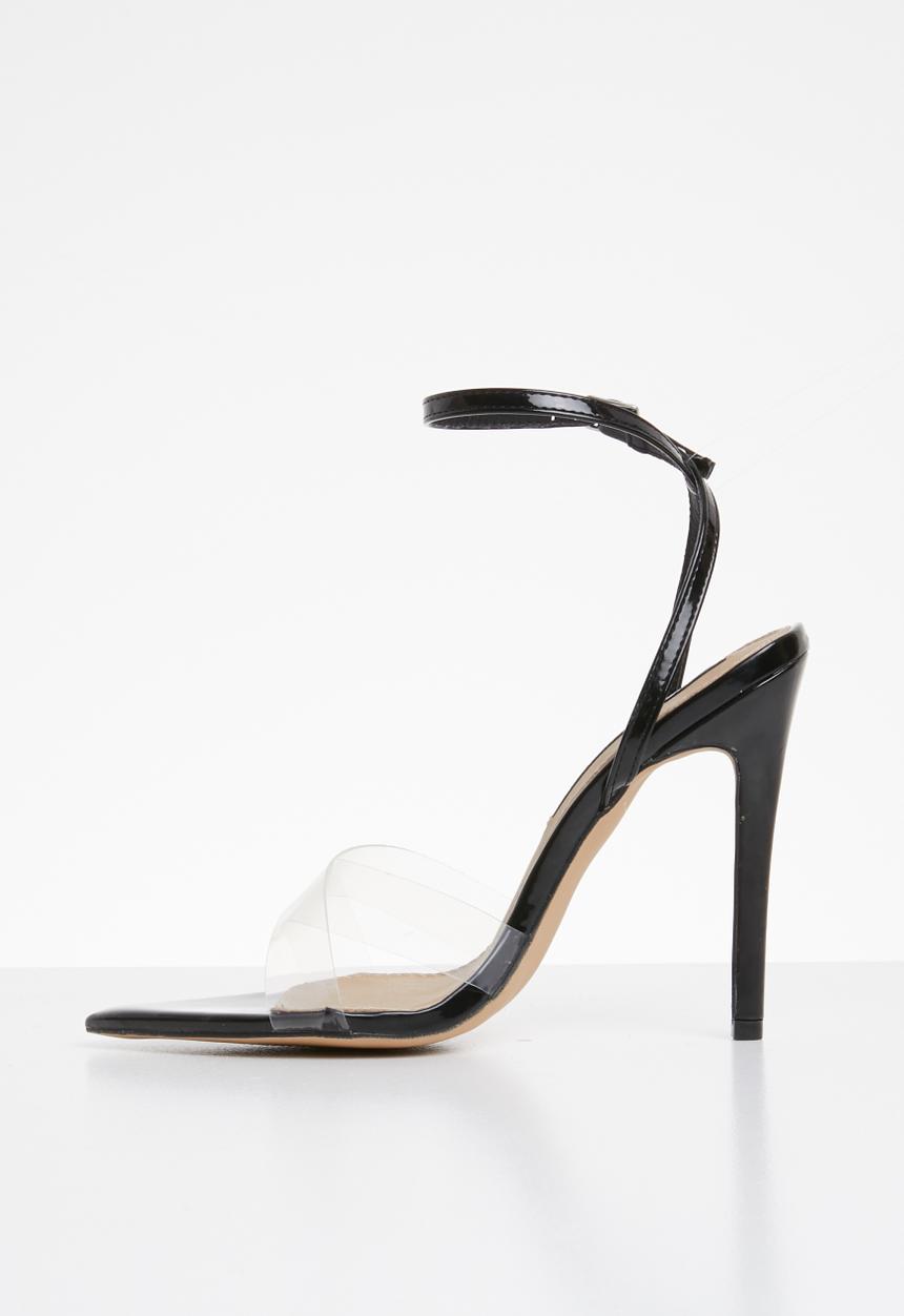 Cherry Collection - Nevada ankle strap heels - black