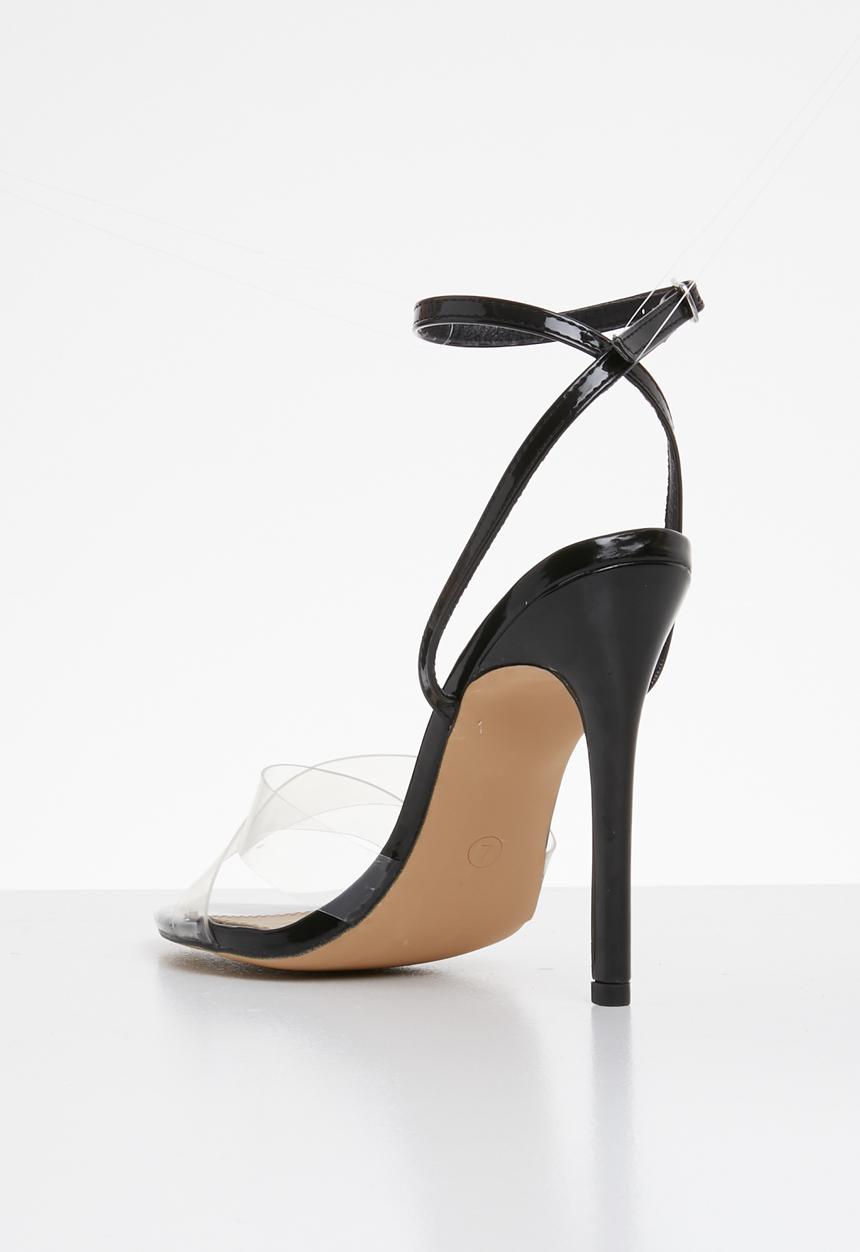Cherry Collection - Nevada ankle strap heels - black