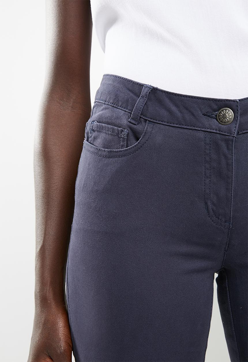 edit - Straight cut twill pants - navy