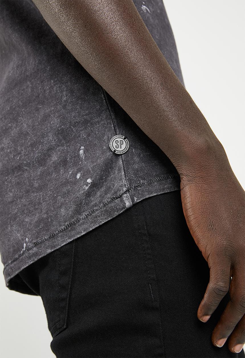 S.P.C.C - Courage printed tee - charcoal