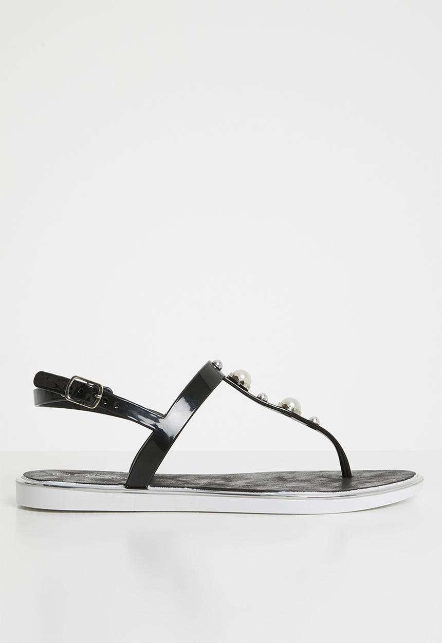 Miss Black - Marwa thong sandals - black