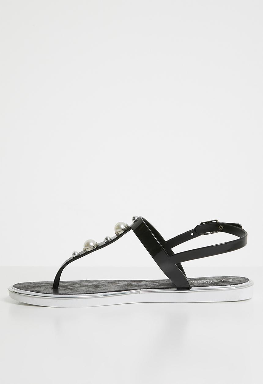 Miss Black - Marwa thong sandals - black