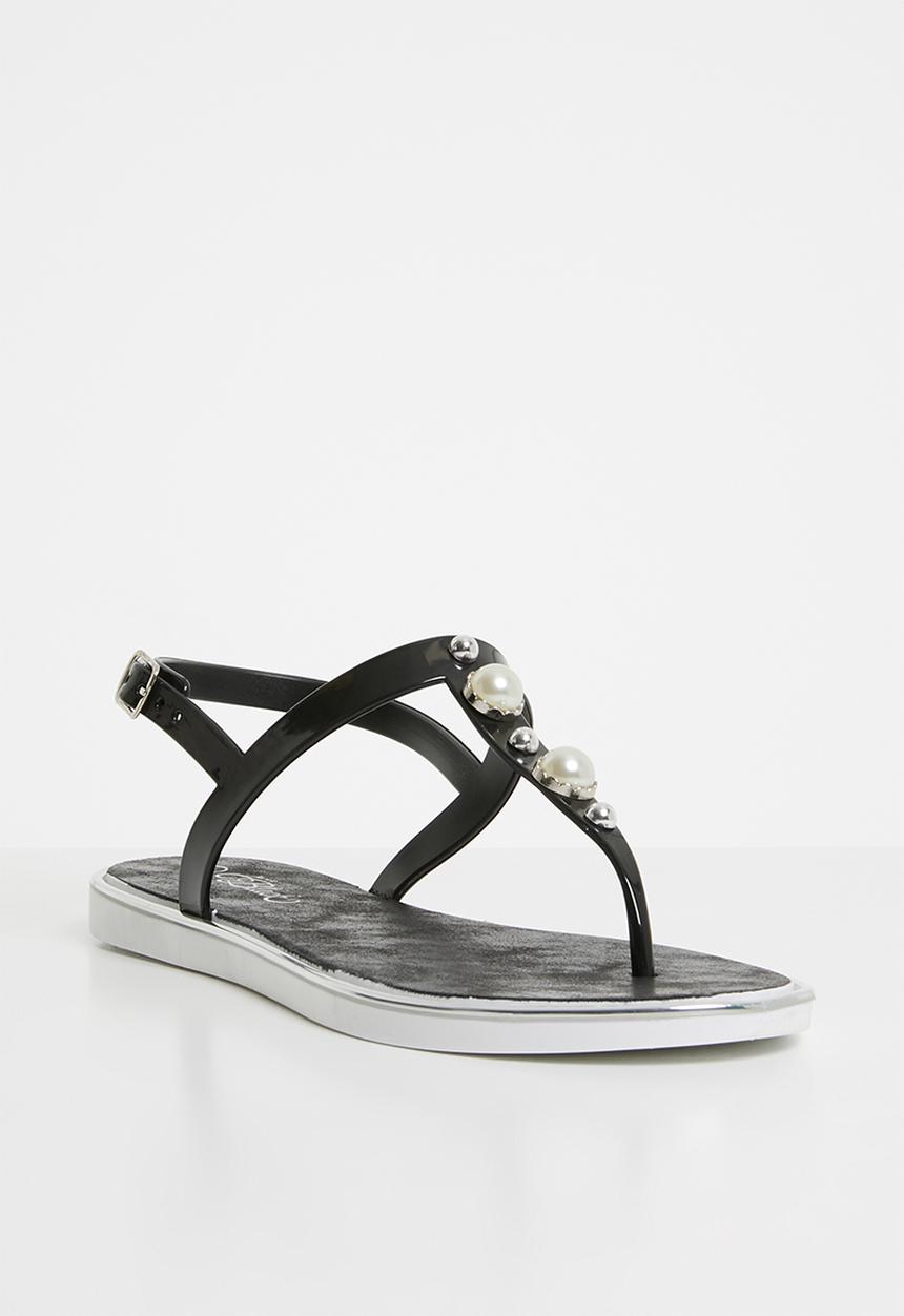 Miss Black - Marwa thong sandals - black