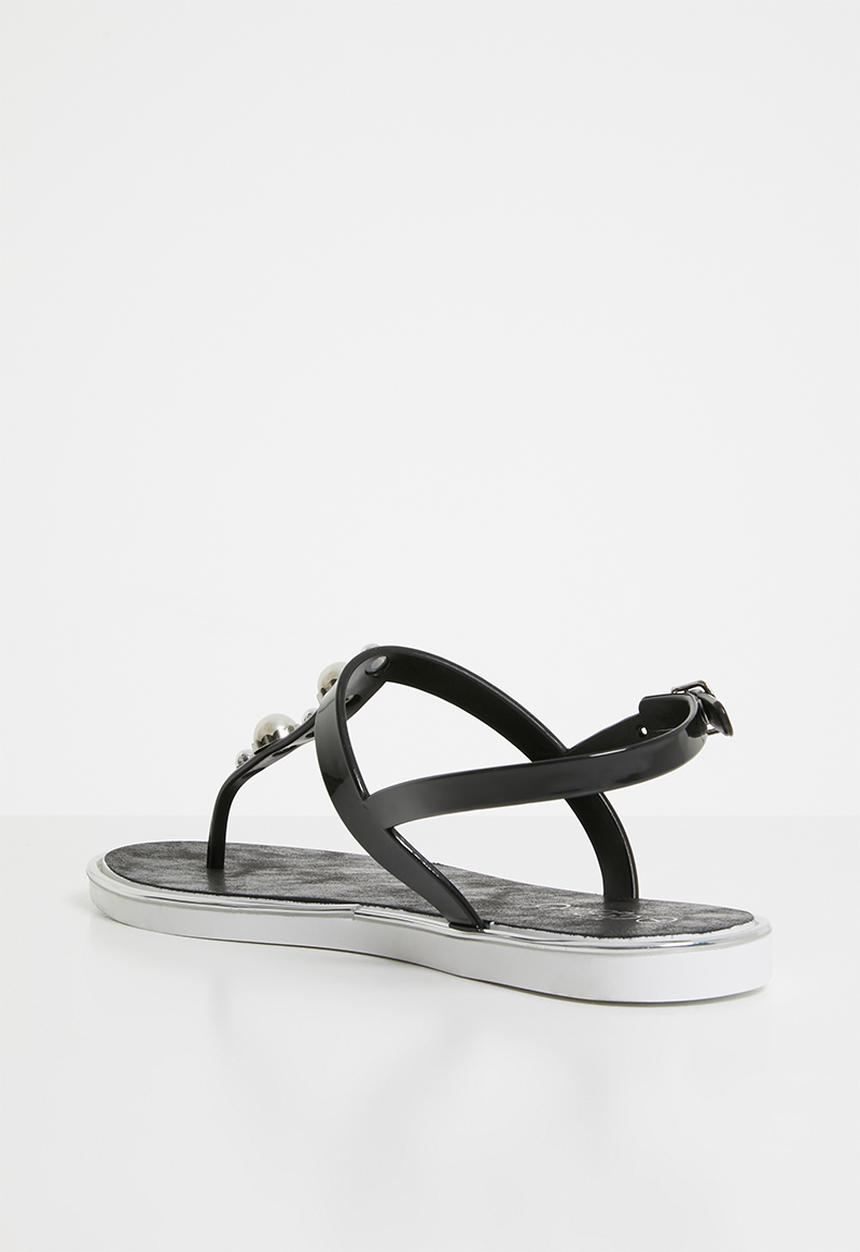 Miss Black - Marwa thong sandals - black
