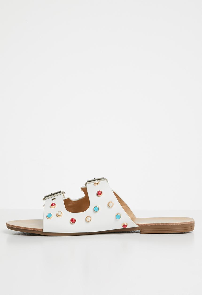 Miss Black - Bless sandal - white