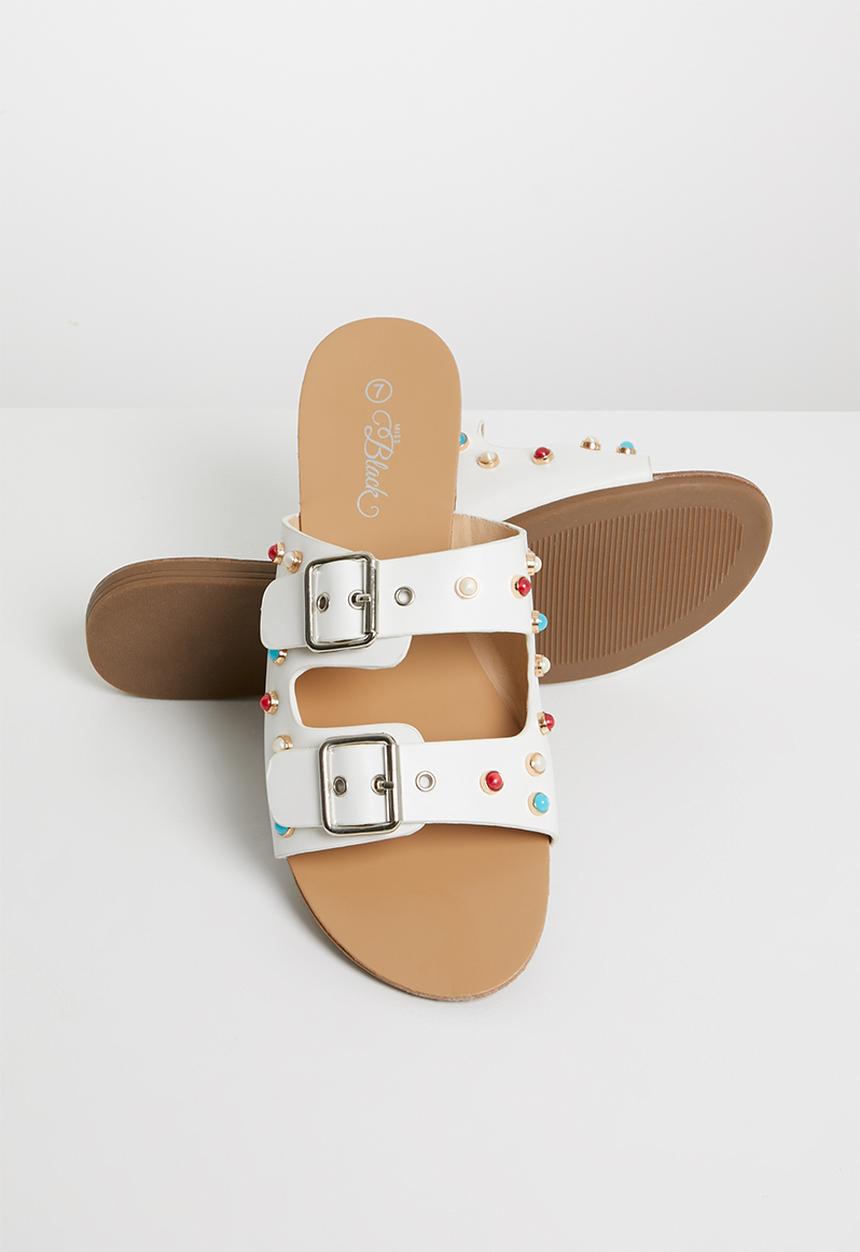 Miss Black - Bless sandal - white